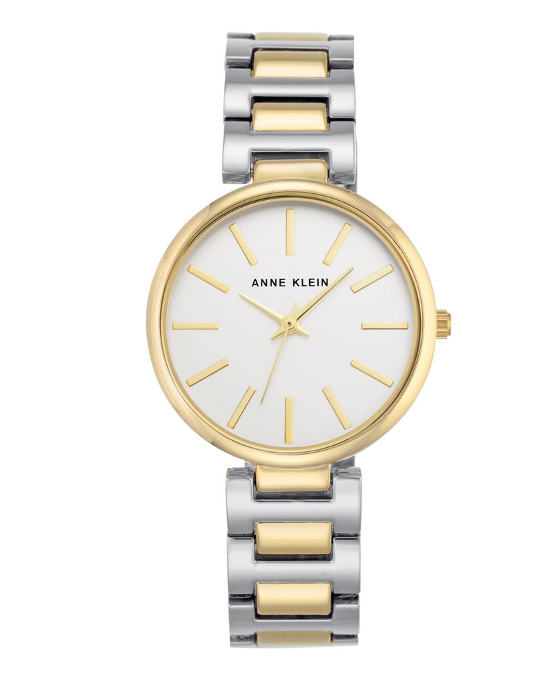 ANNE KLEIN ساعة معصم نسائية من آن كلاين AK/2787SVTT بتصميم ثنائي اللون - Image 1