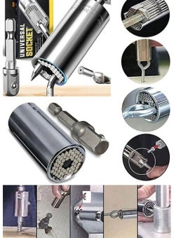 Kitchen Queen Home Chrome Vanadium Steel 7-19 mm Ats Smart Multi-Purpose Socket Set Universal Wrench 