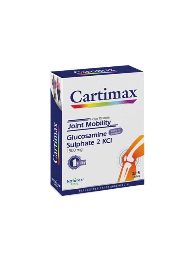 Natures Cartimax Glucosamine Sulphate 1500mg Joint Mobility Supplement, 30 Tablets - Image 2