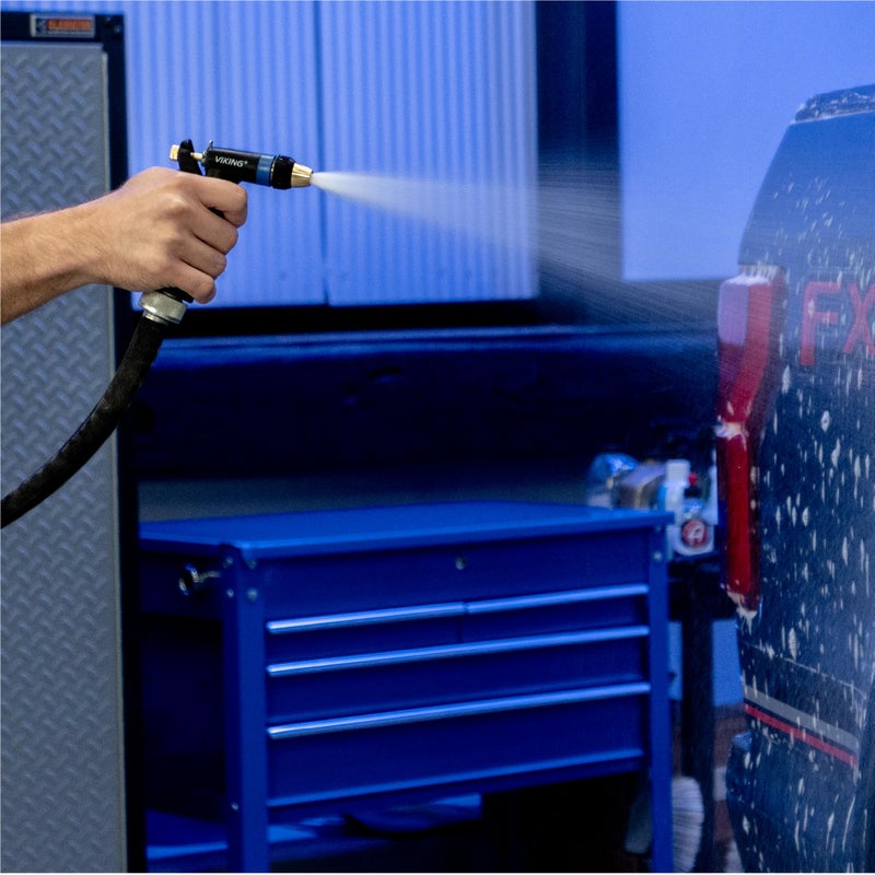 VIKING Hose Nozzle, Garden Hose Nozzle, Adjustable and Heavy Duty for Washing Car, Watering Plants, Washing Pets, and Home Use - Image 4