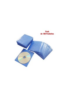 Chensin 100-Piece CD/DVD Pouches Blue  - Image 1