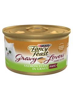 Fancy Feast Purina Fancy Feast Gravy Lovers Salmon Feast Pate in Wet Cat Food Gravy - (Pack of 24) 3 oz. Cans  - Image 1
