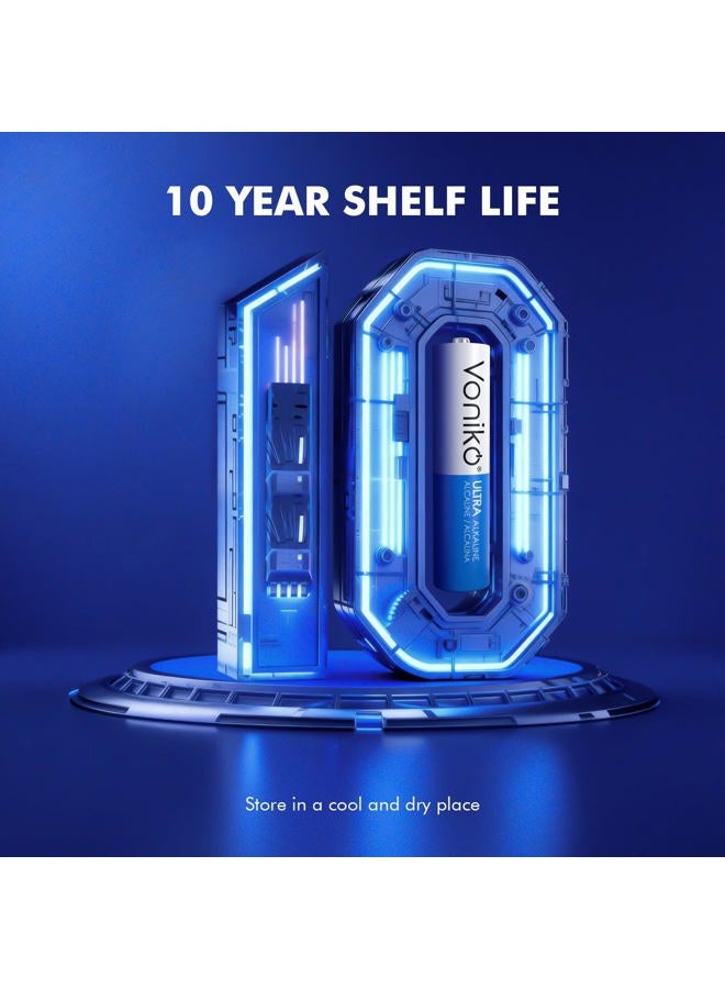 Voniko Premium Grade AAA Batteries - 12 Pack - Alkaline Triple A Battery - Ultra Long-Lasting, Leakproof 1.5v Batteries - 10-Year Shelf Life - Image 4