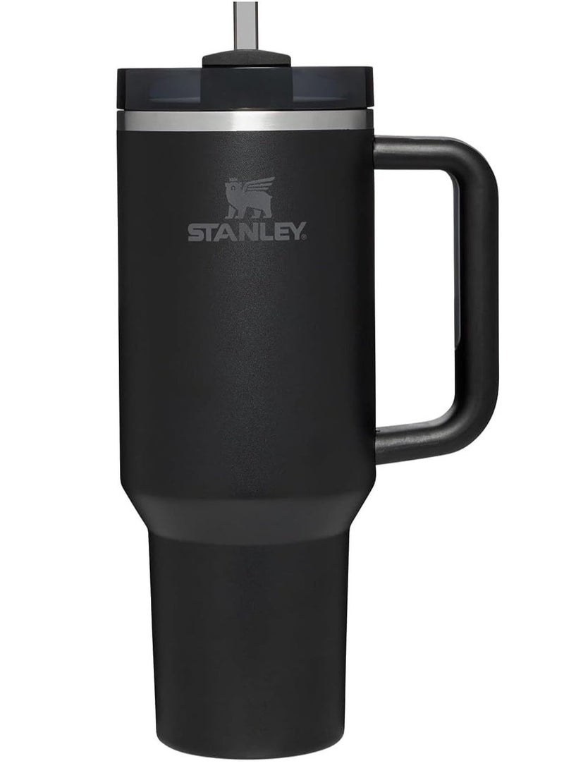 Stanley - Stanley Quencher H2.0 FlowState Stainless Steel Vacuum Insulated Tumbler with Lid and Straw for Water, Iced Tea or Coffee,Black,40oz - Image 1