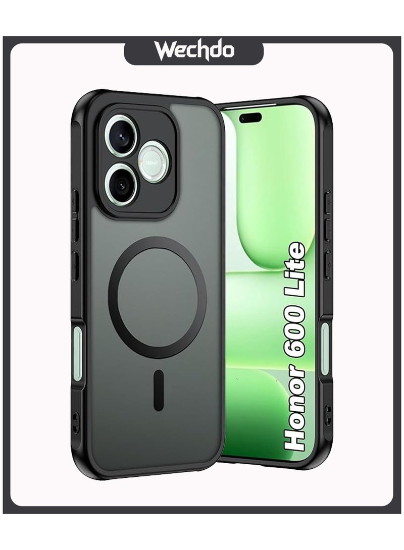 Wechdo for Honor 600 Lite Case, [Magnet Fit] Shockproof Phone Cover with Slim Frosted Translucent Soft-Touch Design, Precision Camera Cutout, Anti-Slip Protective Case for Honor 600 Lite - Image 1
