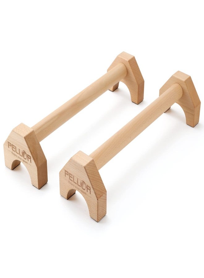 PELLOR Push Up Board, Pushup Stands with Sports Wristbands Wood Parallette Push Up Bar Portable Fitness Gym Gear Equipment with Anti-Slid Mat Workout Push Up Stand Exercise Women Men - Image 5