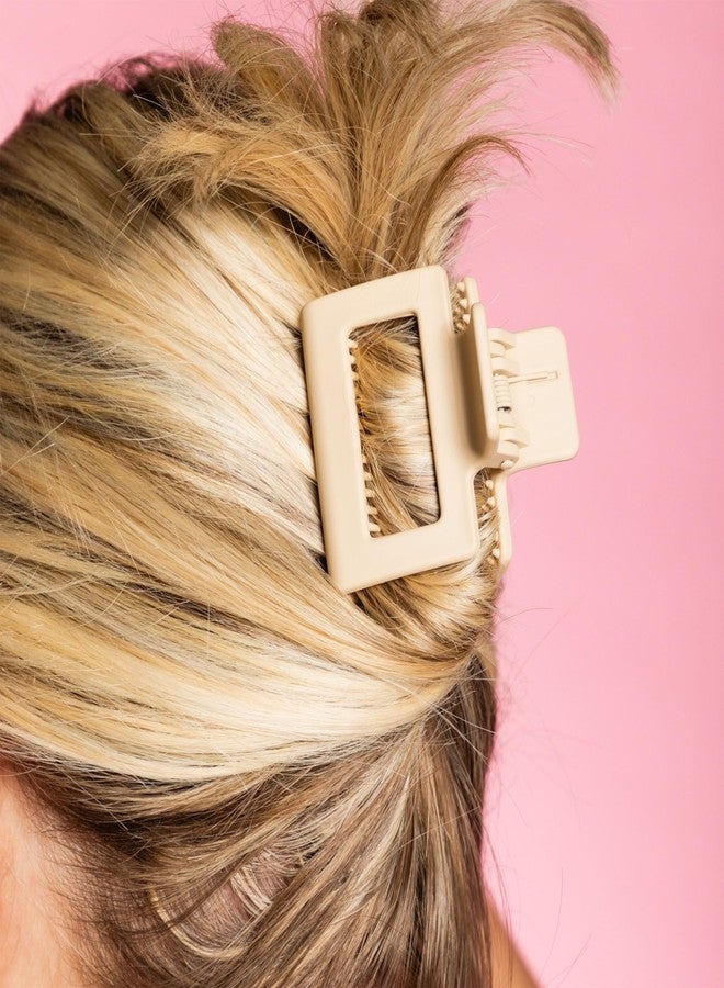 غيمي مشبك شعر جيمي بيوتي للشعر الخفيف ذو التثبيت الإضافي والأسنان المتعددة - تصميم بأسنان إضافية لتثبيت قوي - ملحقات مانعة للانزلاق للشعر الخفيف والناعم - مشابك مربعة متينة للاستخدام اليومي - أسود وبني فاتح - Image 5