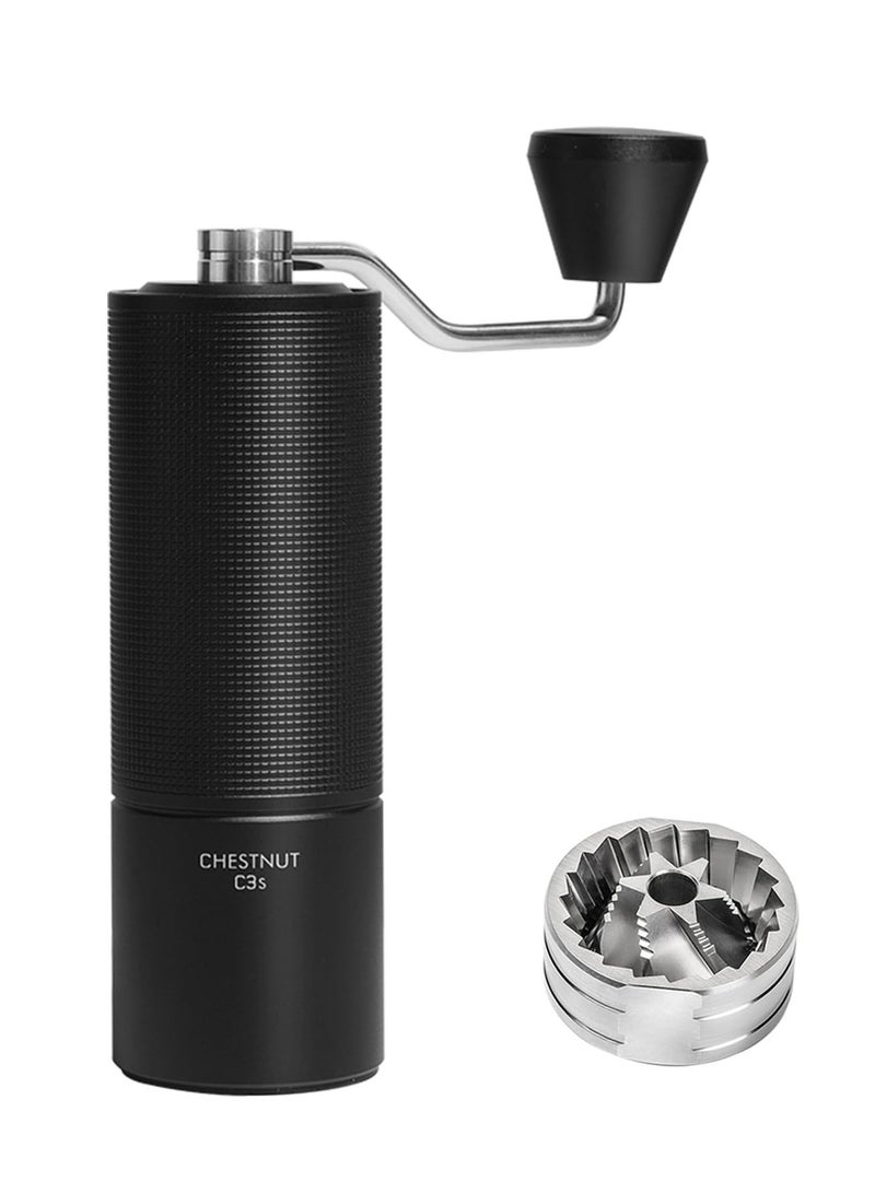 Chestnut C3S Manual Coffee Grinder, Stainless Steel S2C Conical Burr Coffee Grinder, Hand Coffee Grinder with Foldable Handle, Adjustable Grind Sett - Image 1