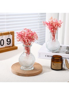 Fumete Fumete 100 Pcs Mini Dried Babys Breath Flowers Pink 5600+ Babys Breath Bulk Bouquet Natural Gypsophila for Resin Home Vase Decor Card Party Making DIY Wedding Flower Wreaths 2-4 Inch  - Image 3