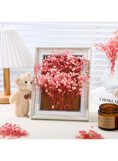 Fumete Fumete 100 Pcs Mini Dried Babys Breath Flowers Pink 5600+ Babys Breath Bulk Bouquet Natural Gypsophila for Resin Home Vase Decor Card Party Making DIY Wedding Flower Wreaths 2-4 Inch  - Image 5