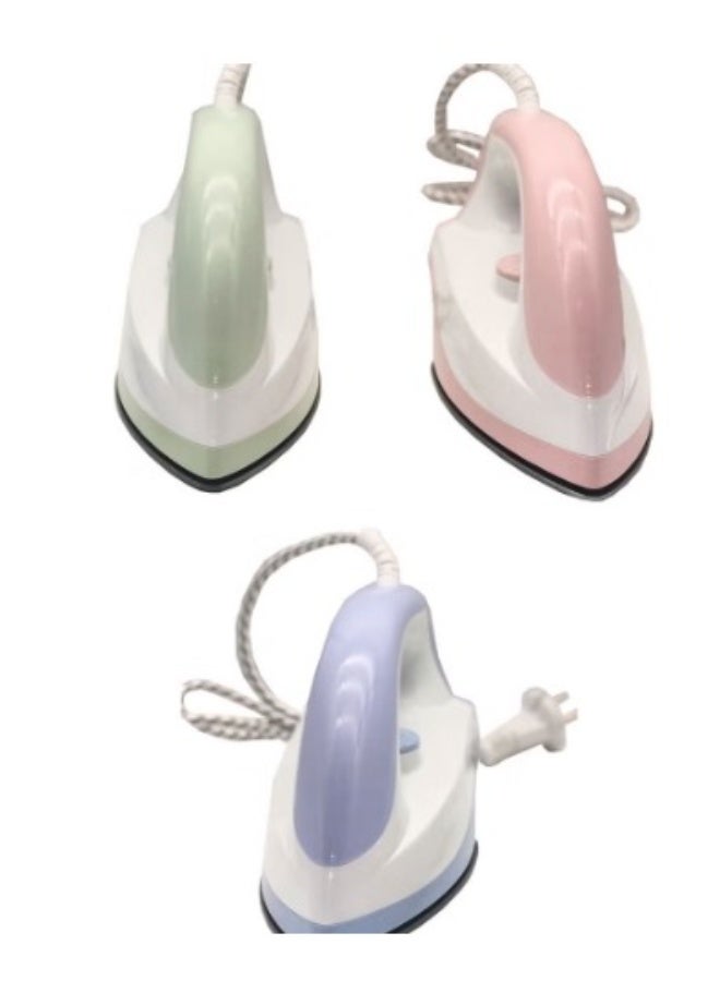 جيهام مكواة كهربائية جافة بقوة 1000 واط، مزودة بقاعدة غير لاصقة وسلك دوار 360 درجة، مع تحكم قابل للتعديل في درجة الحرارة، خفيفة الوزن ومتينة لجميع أنواع الأقمشة. - Image 1