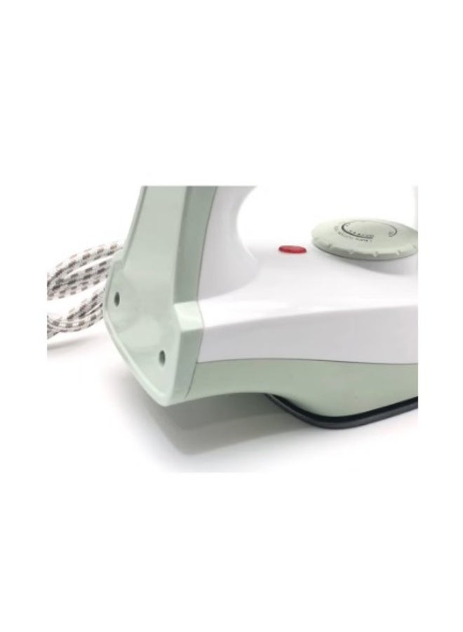 جيهام مكواة كهربائية جافة بقوة 1000 واط، مزودة بقاعدة غير لاصقة وسلك دوار 360 درجة، مع تحكم قابل للتعديل في درجة الحرارة، خفيفة الوزن ومتينة لجميع أنواع الأقمشة. - Image 2