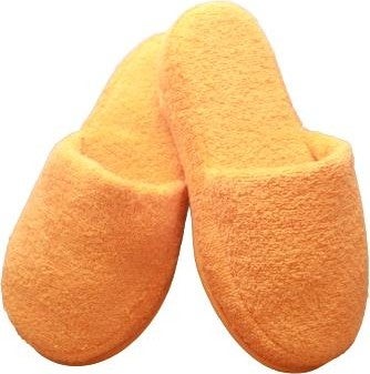 Ender Home Towel Bathroom Home Hotel Maternity Slippers Non-Slip Sole Closed Toe Slippers 36 - 38-Orange  - Image 1
