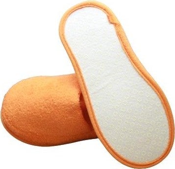 Ender Home Towel Bathroom Home Hotel Maternity Slippers Non-Slip Sole Closed Toe Slippers 36 - 38-Orange  - Image 2