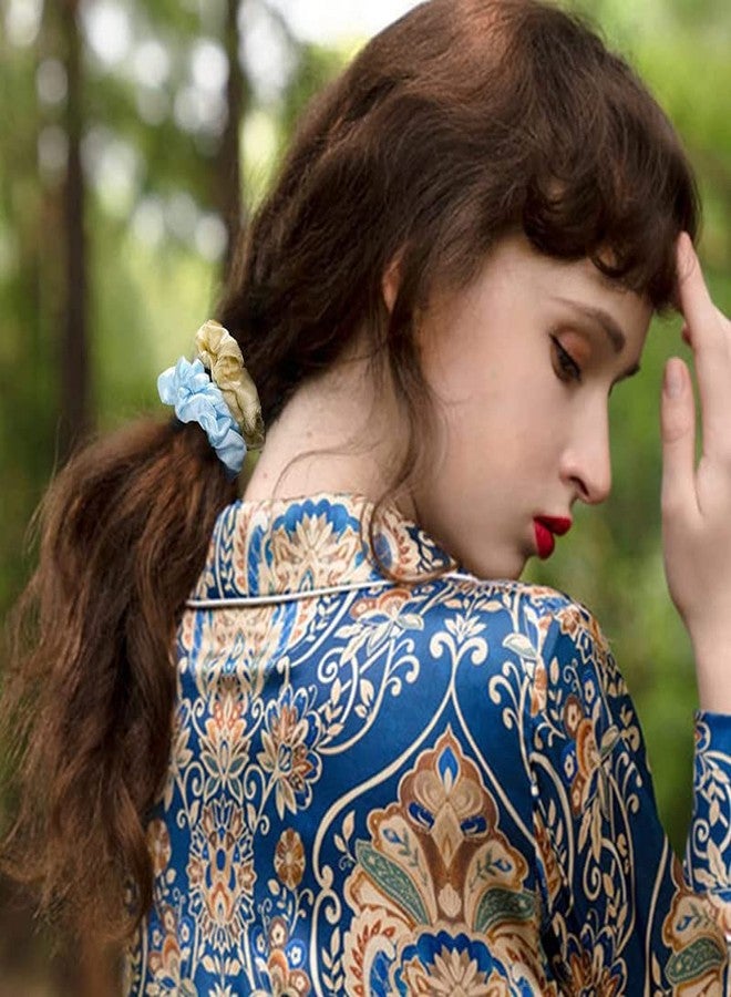 مجموعة RECTYO GALLERY من 12 ربطة شعر من الساتان، 12 لونًا، ربطات شعر حريرية مريحة، ربطات شعر رفيعة، أربطة شعر مطاطية، حاملات ذيل حصان للنساء والفتيات، هدايا (متعددة الألوان) - Image 5