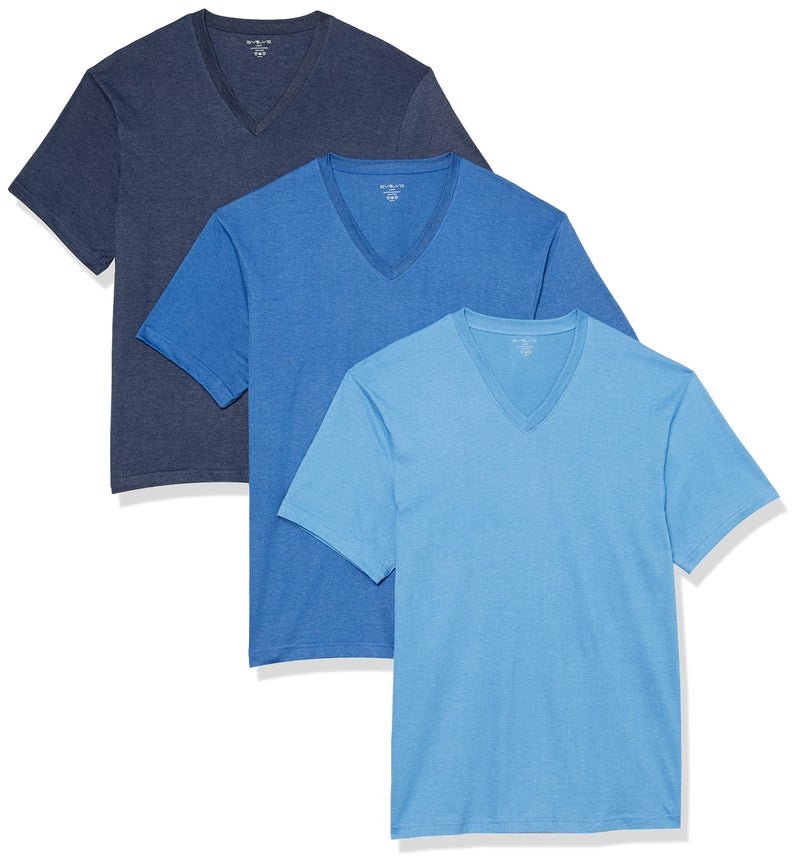 Evolve Men's Performance Cotton 3 Pack V-Neck T-Shirts - Image 1