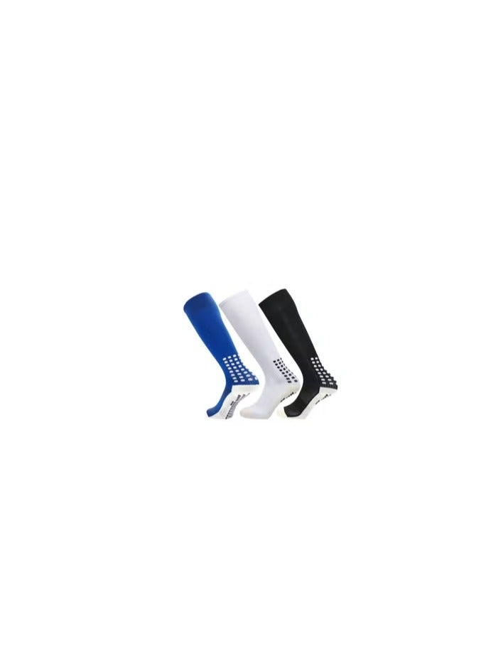 Generic Kids Grip Football Socks 3pairs Anti Slip Soccer Socks for Boys Girls Youth Athletic Socks Crew Socks for Basketball Running Training - Image 1