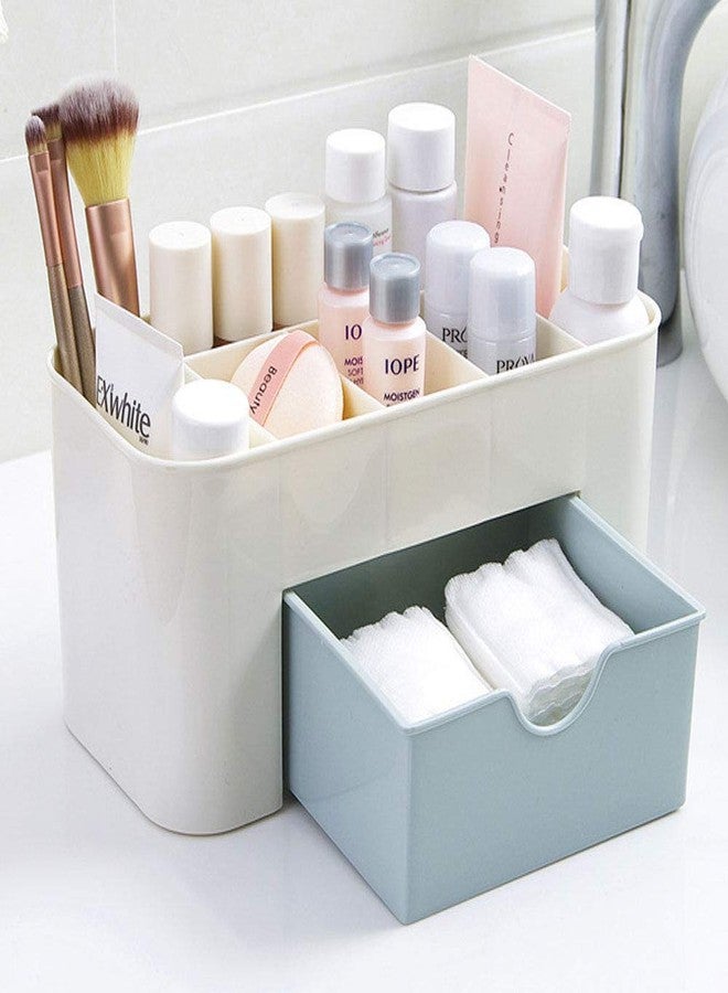 Dhruheer Multi Use Makeup Jewelry Cosmetic Storage Organizer Case Display - Spacious Design - Great for Bathroom, Table, Dresser, Vanity and Counter top - Multi Color - Image 1