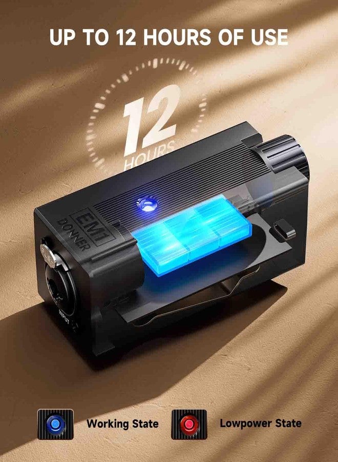 Donner EM1 Portable Analog Headphone Amplifier, Rechargeable in-Ear On-Ear Monitor Amplifier Stereo Headset Earphone Amp, with Volume Control, Audio Booster, XLR, TRS Input, 3.5mm Output Jack, Black - Image 5