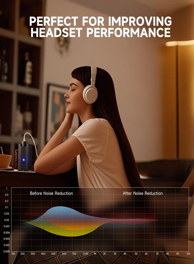 Donner EM1 Portable Analog Headphone Amplifier, Rechargeable in-Ear On-Ear Monitor Amplifier Stereo Headset Earphone Amp, with Volume Control, Audio Booster, XLR, TRS Input, 3.5mm Output Jack, Black - Image 4