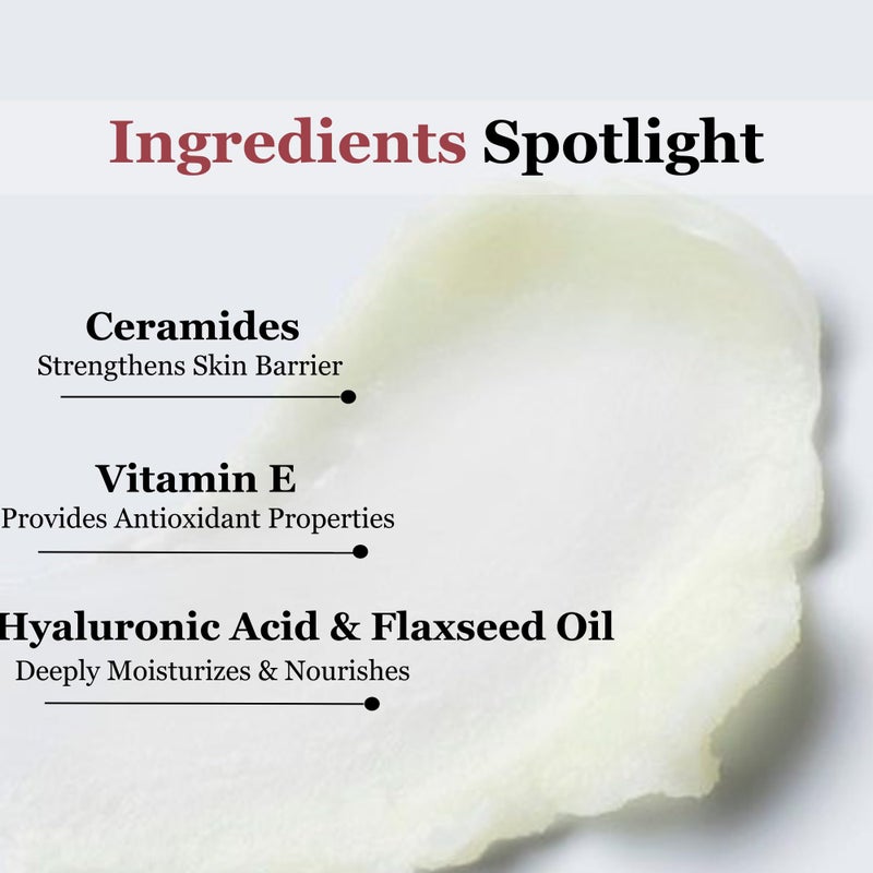 Mivida بلسم تنظيف المكياج المذاب من ميفيدا، مزيل مكياج مقاوم للماء مع السيراميدات، فيتامين E وحمض الهيالورونيك، منظف مرطب ولطيف للبشرة المغذية، حجم القيمة 3.5 أونصة سائلة - Image 3