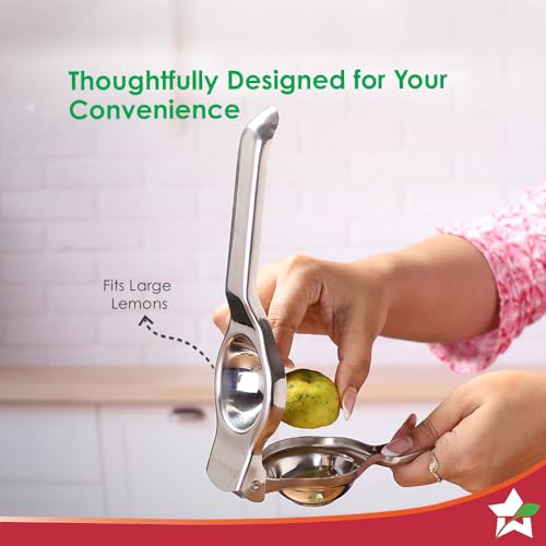 Wonderchef Ambrosia Lemon Squeezer with Bottle Opener | Food-grade Stainless-steel | Citrus Juicer | Kitchen Tool | Sturdy and Comfortable Grip | Compact Design | Dishwasher Safe | 1-Year Warranty - Image 5