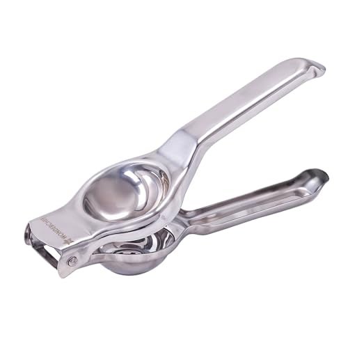 Wonderchef Ambrosia Lemon Squeezer with Bottle Opener | Food-grade Stainless-steel | Citrus Juicer | Kitchen Tool | Sturdy and Comfortable Grip | Compact Design | Dishwasher Safe | 1-Year Warranty - Image 1