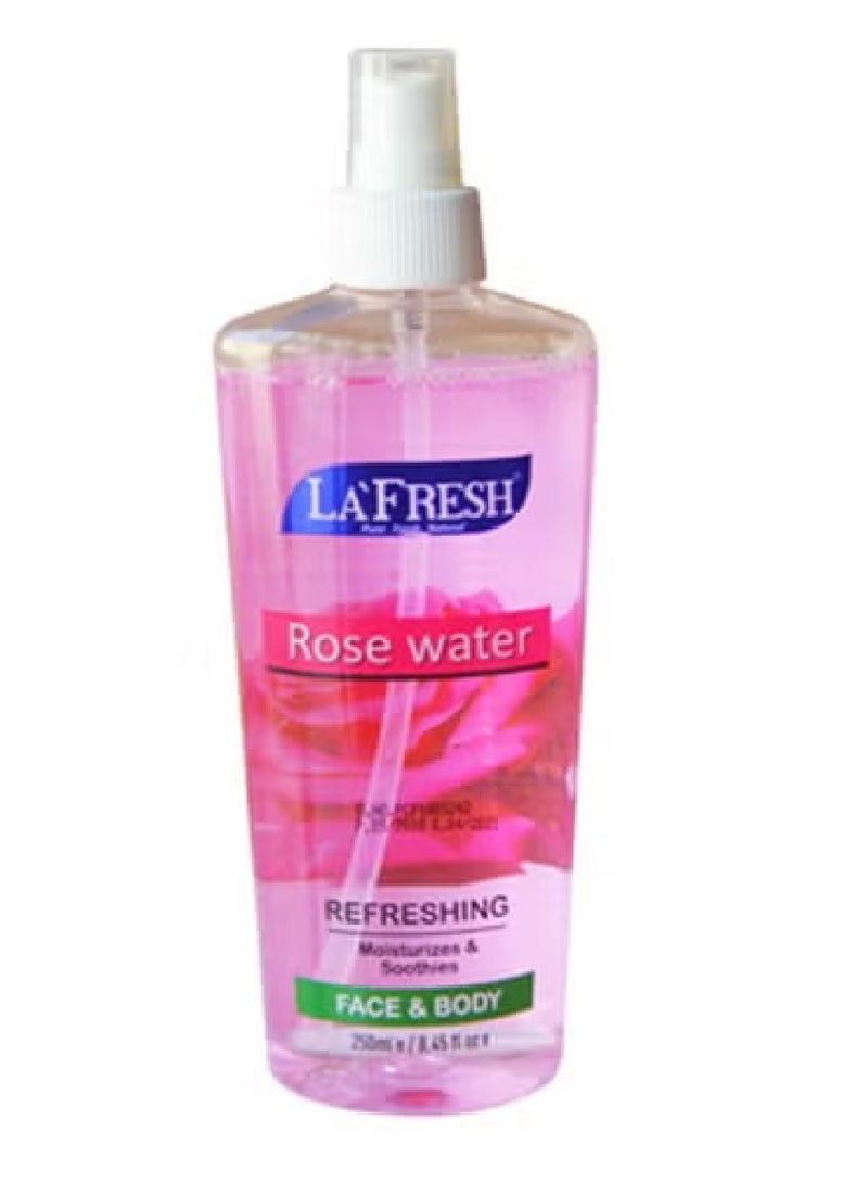 LA'FRESH ROSE WATER FACE&BODY 250ML