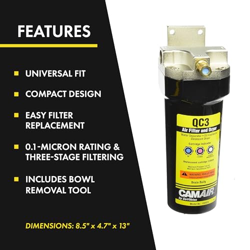 DeVilbiss 130525 QC3 Air Filter and Dryer - Image 2