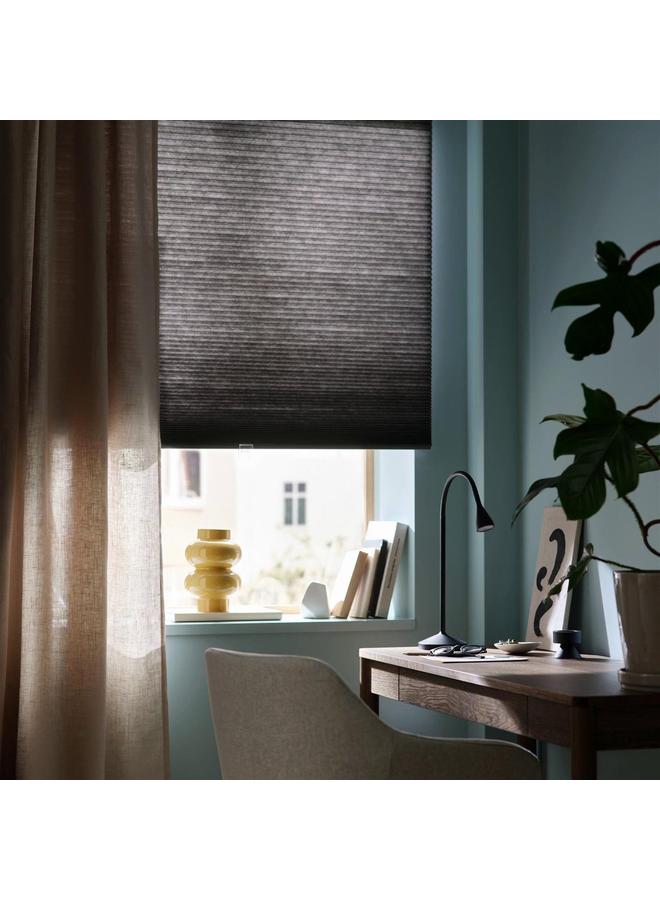 erorex Room darkening cellular blind, grey, 140x155 cm - Image 2