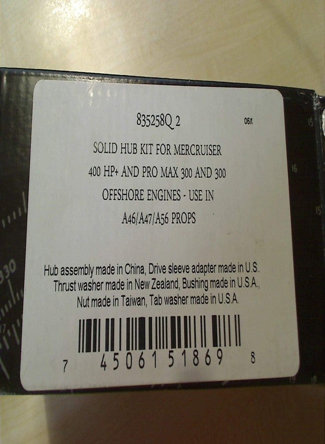 Quicksilver Flo-Torq Ii Modular Prop Hub Kit, 835258Q 2 - Image 2