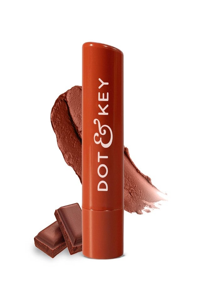 Dot & Key Barrier Repair Hydrating Lip Balm SPF 50 | Cocoa Nude | Repairs Damaged Lip Barrier | Medium Tinted | 4.5 gm - Image 1