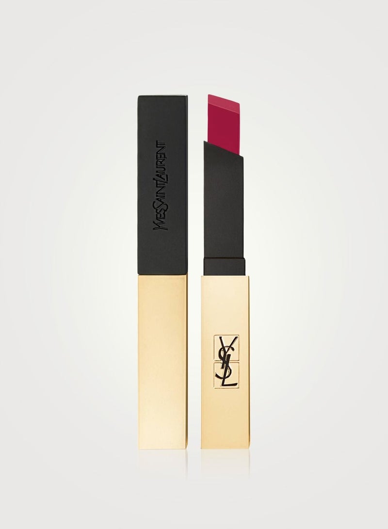 Yves Saint Laurent ROUGE PUR COUTURE THE SLIM LEATHER-MATTE LIPSTICK 2.2G -27 CONFLICTING  CRIMSON - Image 1