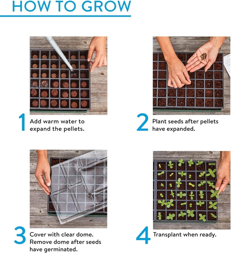 Burpee Burpee XL SelfWatering Growing System Indoor Seed Starting 10 W x 20 L x 5 H 1 Kit 32 Cells Organic Coconut Coir Concentrated Seed Starting Mix 16 Quart  - Image 4