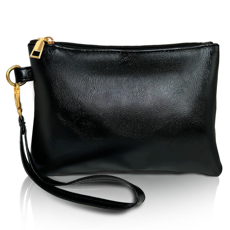 K.E.J. Women Wallet Wristlet Clutch Purses for Women Small Purses Black Clutch Bag Ladies Wallet Zipper Purse Female Christmas Gifts - Image 1