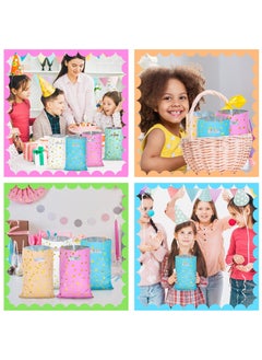 RTYY 50 Pcs Party Favors Bags Kids Party Gift Bags，Cute Star Pattern Birthday Goodie Candy Snack Bags，Plastic Treat Bag Bulk for Kid Birthdays New Years Graduations Anniversaries Baby Showers  - Image 2
