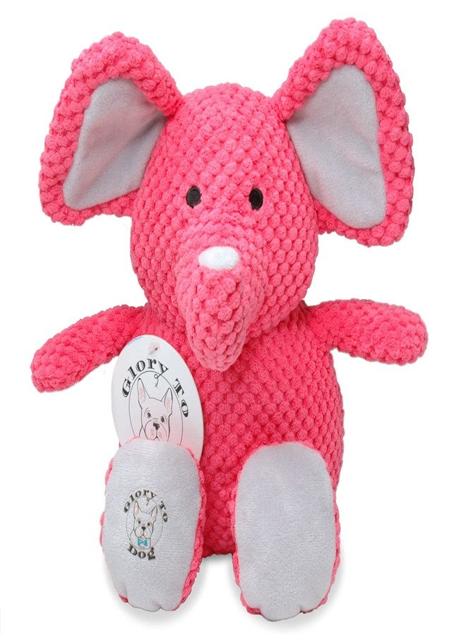 Glory To Dog لعبة كلب صغيرة وردية اللون على شكل فيل، من إنتاج Glory To Dog Estelle The Elephant - Image 1