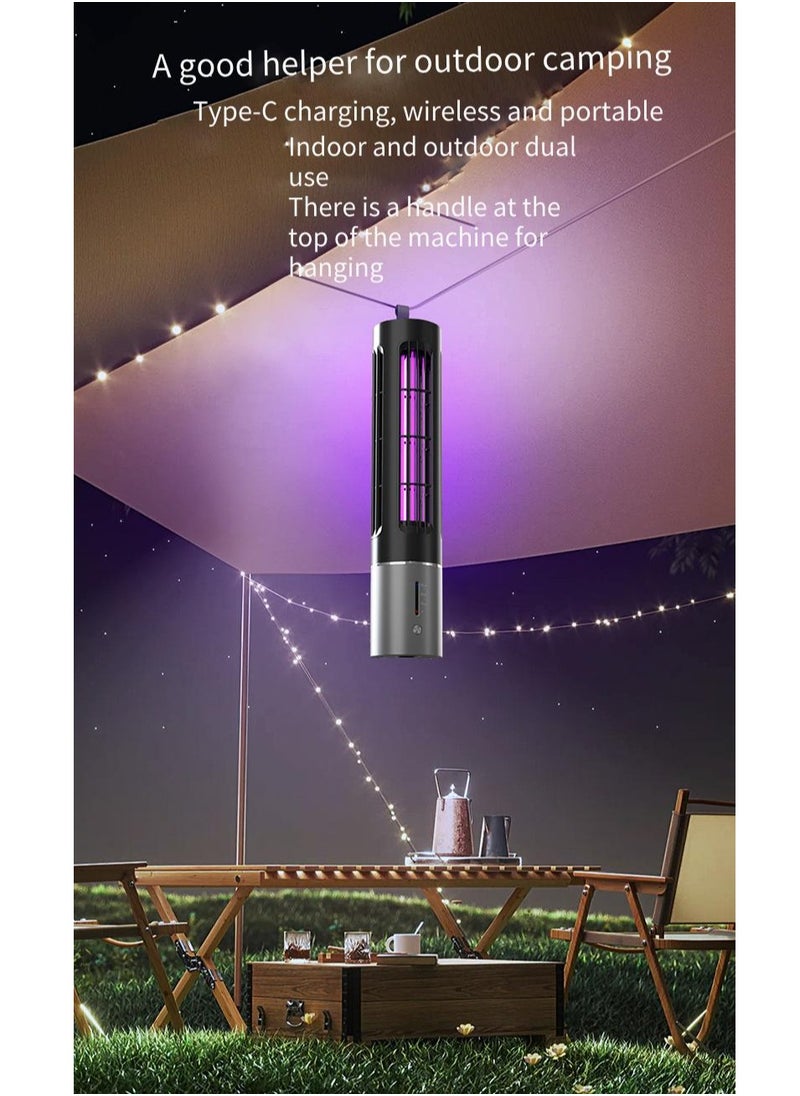 ARNOTEC - Rechargeable Bug Zapper Electronic Mosquito Killer, Portable Quiet USB LED Mosquito Zapper Lamp, Fly Traps, Indoor and Outdoor Fly Zapper - Image 1