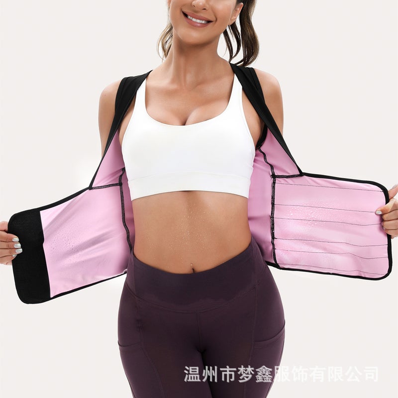 Generation Hair Sealing Waist Sweat-Breaking Sports Body-Shaping Top Waist-Sealing Vest Short-Sleeved Long-Sleeved Belly-Closing Plastic Waist Sweat-Breaking Suit - Image 2