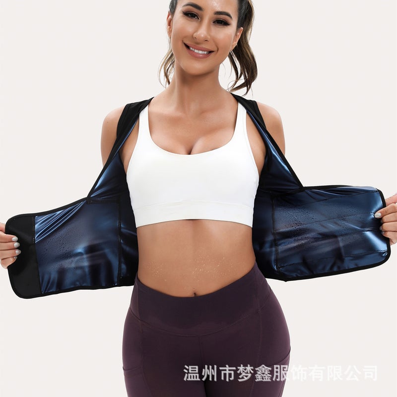 Generation Hair Sealing Waist Sweat-Breaking Sports Body-Shaping Top Waist-Sealing Vest Short-Sleeved Long-Sleeved Belly-Closing Plastic Waist Sweat-Breaking Suit - Image 1