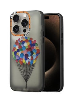 Techie Aesthetic Colorful Balloons Back Cover Case with Raised Camera Lens Protector for Apple iPhone 15 Pro  - Image 1