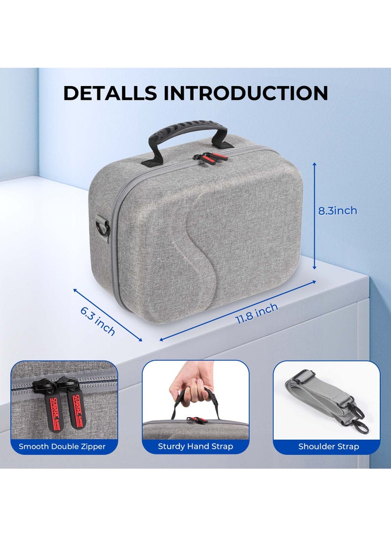 Large Carrying Case for Meta Quest 3, Hard Travel Case Compatible with Kiwi Design/BOBOVR Battery Head Strap and Other Accessories, Hard Case and Soft Lining for Oculus Quest 3