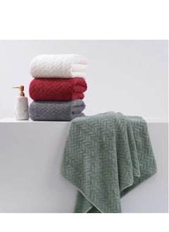 Angmei 4-Piece Bath Towels, Towel Set，100% Combed Cotton 550 GSM Superior Quality, Quick Dry Highly Absorbent Thick Soft Hotel Towles for Bath And Spa Bathroom Towel 35*75cm  - Image 3