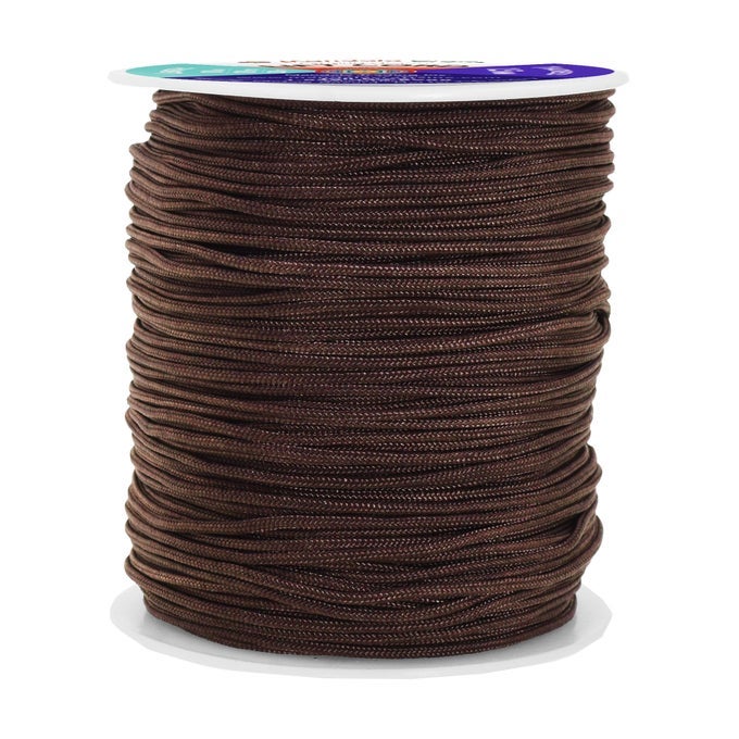 15MM BROWN BLIND STRINGS LIFT SHADE CORD 109 YARDS BRAIDED NYLON CORD FOR ROMAN SHADES CURTAIN STRING AND BLINDS REPAIR OR REPLACEMENT