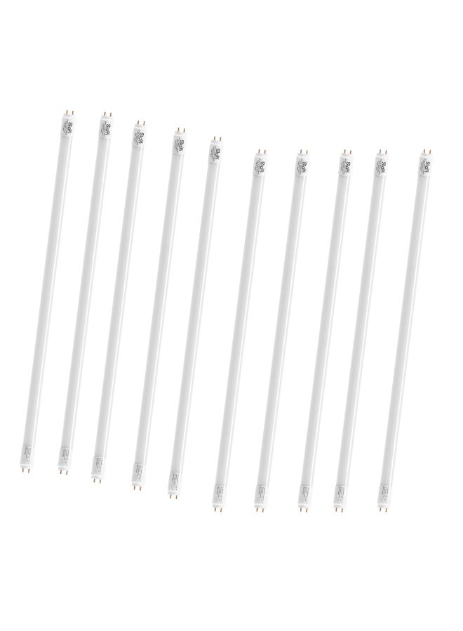 Co Sian 10 pieces of T8 tube lights – 120cm, 24W – 2400 lumens – 6500K white light – High-quality flame-retardant polycarbonate – 24-month warranty - Image 1