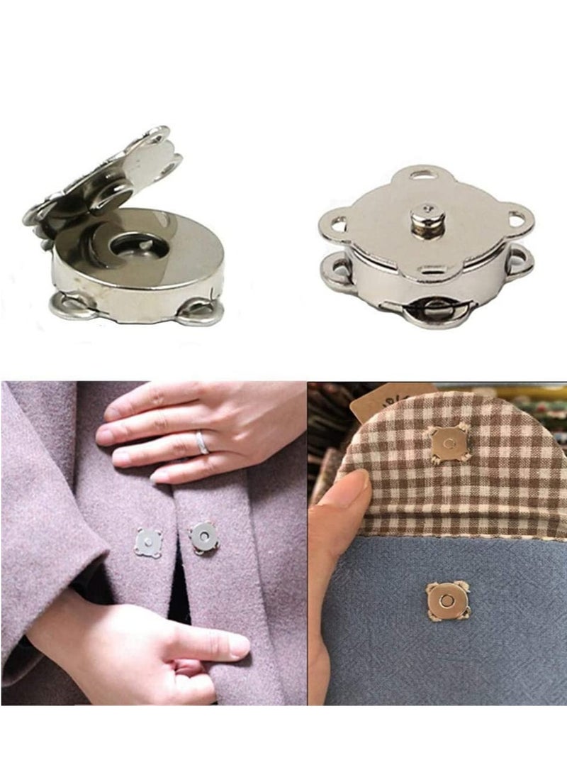 SYOSI 20 Sets Magnetic Button Clasps Snaps Fastener Clasps for Purses Handbag Clothes Scrapbooking Closure Fastener Sewing Craft DIY for Sewing Craft Purses Bags Clothes - Image 5