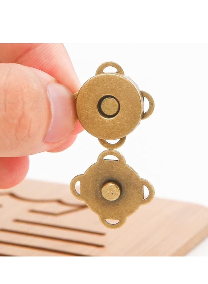 SYOSI 20 Sets Magnetic Button Clasps Snaps Fastener Clasps for Purses Handbag Clothes Scrapbooking Closure Fastener Sewing Craft DIY for Sewing Craft Purses Bags Clothes - Image 2