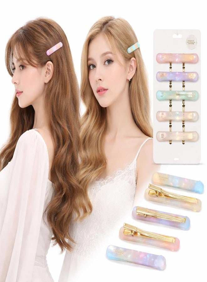 Nibbler Hair Clips for Women (Pack of 6) – Pearl Acrylic Hair Pins with Strong Hold, Stylish Pastel Barrettes for Girls & Women, Multicolor (PACK OF 12) - Image 5