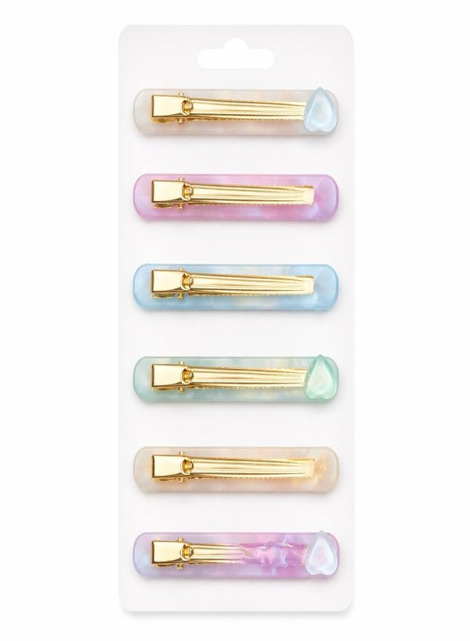 Nibbler Hair Clips for Women (Pack of 6) – Pearl Acrylic Hair Pins with Strong Hold, Stylish Pastel Barrettes for Girls & Women, Multicolor (PACK OF 12) - Image 4