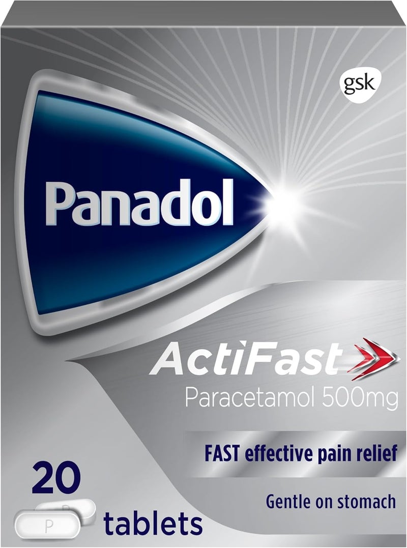 Panadol Actifast Pain Relief Tablets - 20 Count